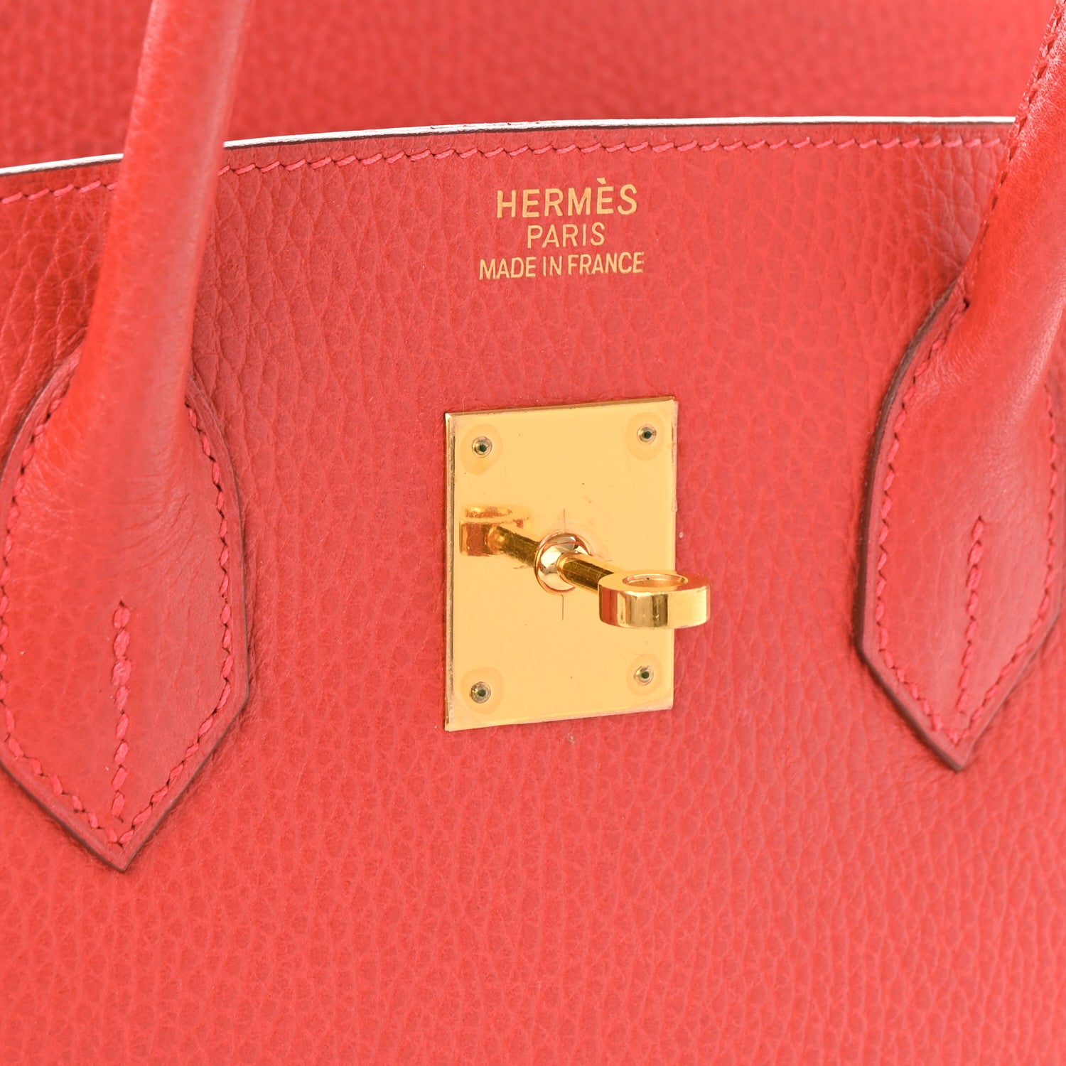 Hermes Ardennes Birkin 35 Rouge Vif 6 of 14