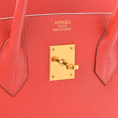 Hermes Ardennes Birkin 35 Rouge Vif 6 of 14