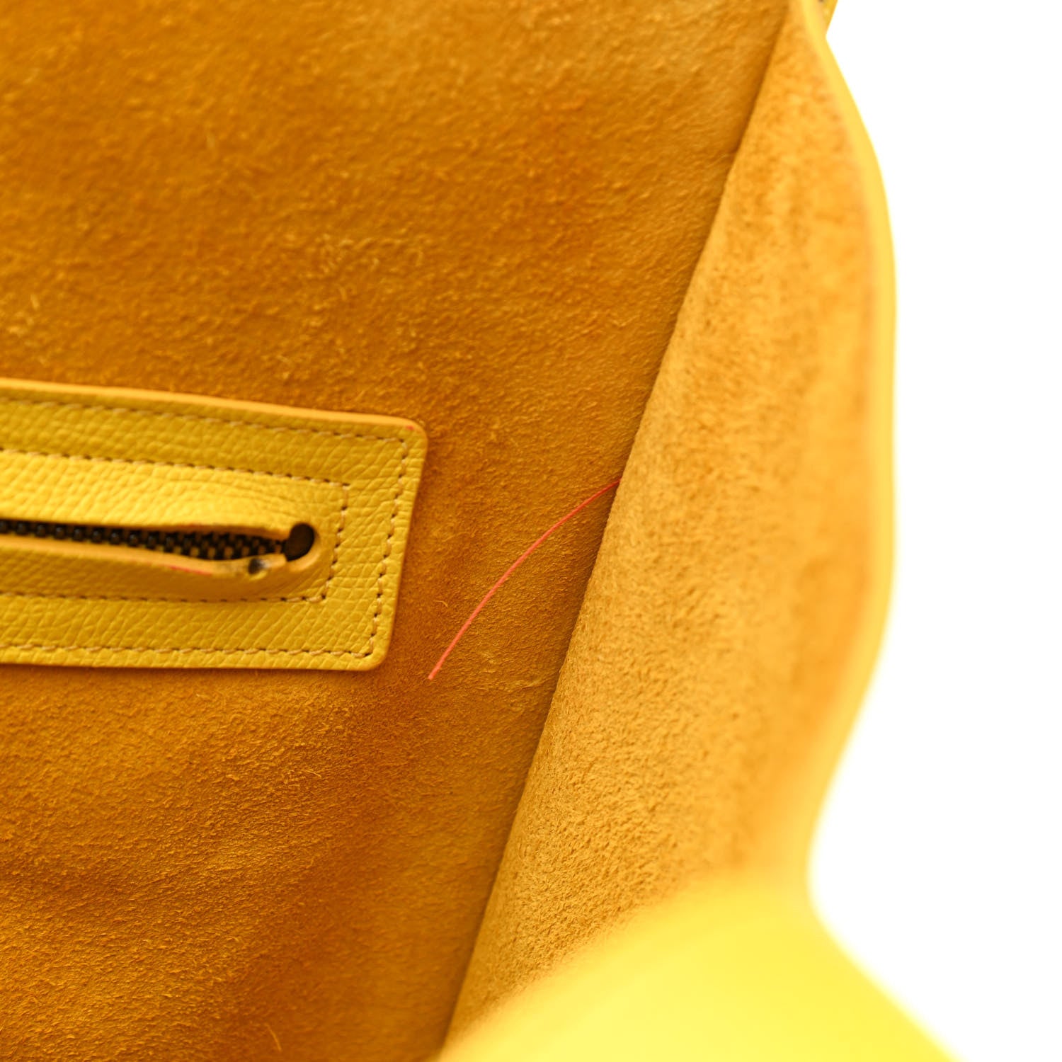 Celine Grained Calfskin Medium Phantom Luggage Yellow 10 of 10
