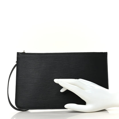 Louis Vuitton Epi Neverfull Pochette MM GM Black 2 of 6