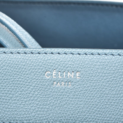 Celine Grained Calfskin Medium Phantom Luggage Sky Blue 8 of 9