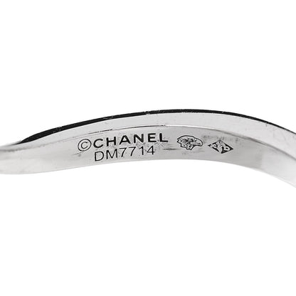 Chanel 18K White Gold Diamond Medium Fil de Camelia Ring 57 8 5 of 6