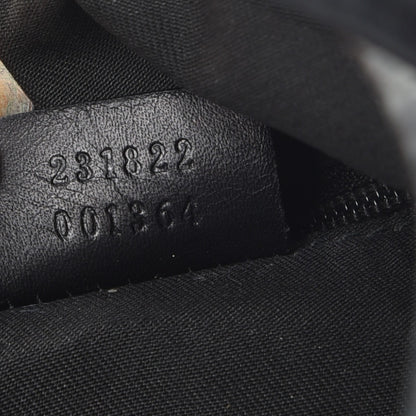 Gucci Denim Monogram Medium New Britt Hobo Black 7 of 10