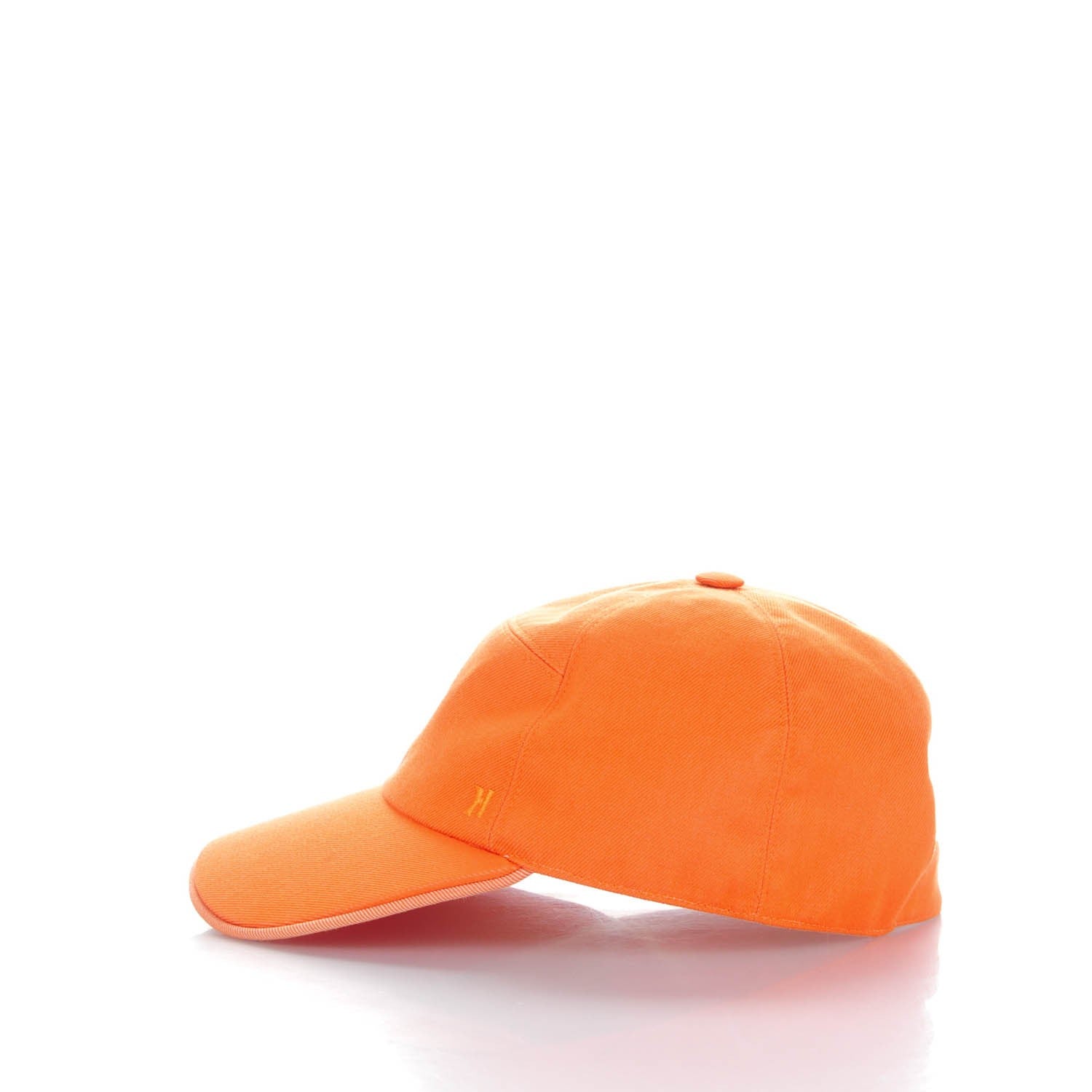 Hermes Cotton Silk Horse Riding Cap 57 Orange 4 of 7