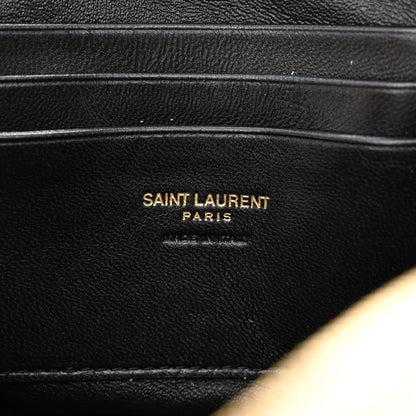 Saint Laurent Grain De Poudre Matelasse Monogram Mini Lou Camera Bag Crema Soft 6 of 11