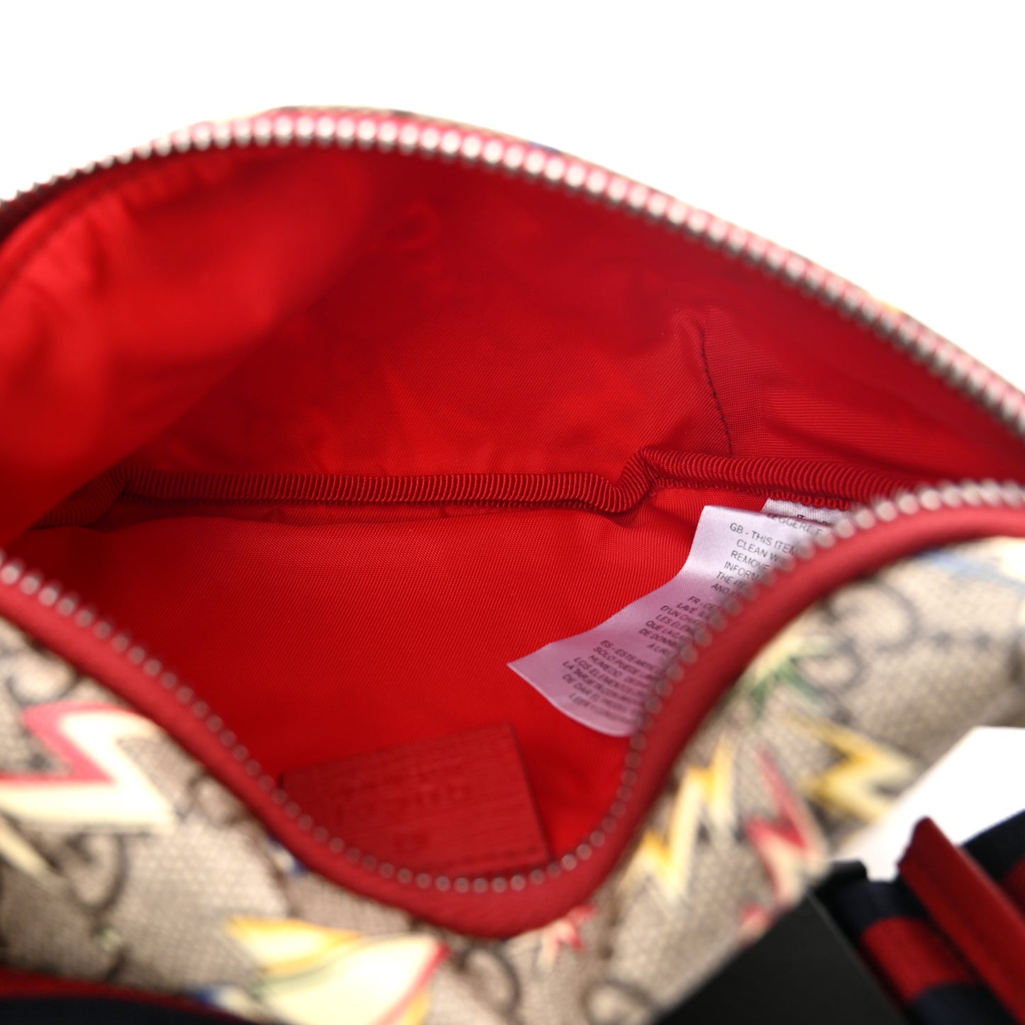 GG Supreme Monogram Childrens Space Print Belt Bag Multicolor