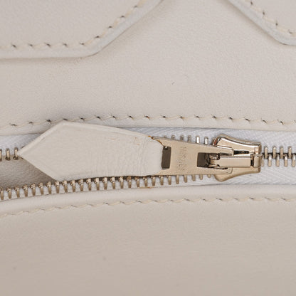 Hermes Swift Toile Birkin 35 Blanc Vert Miliatire 13 of 27