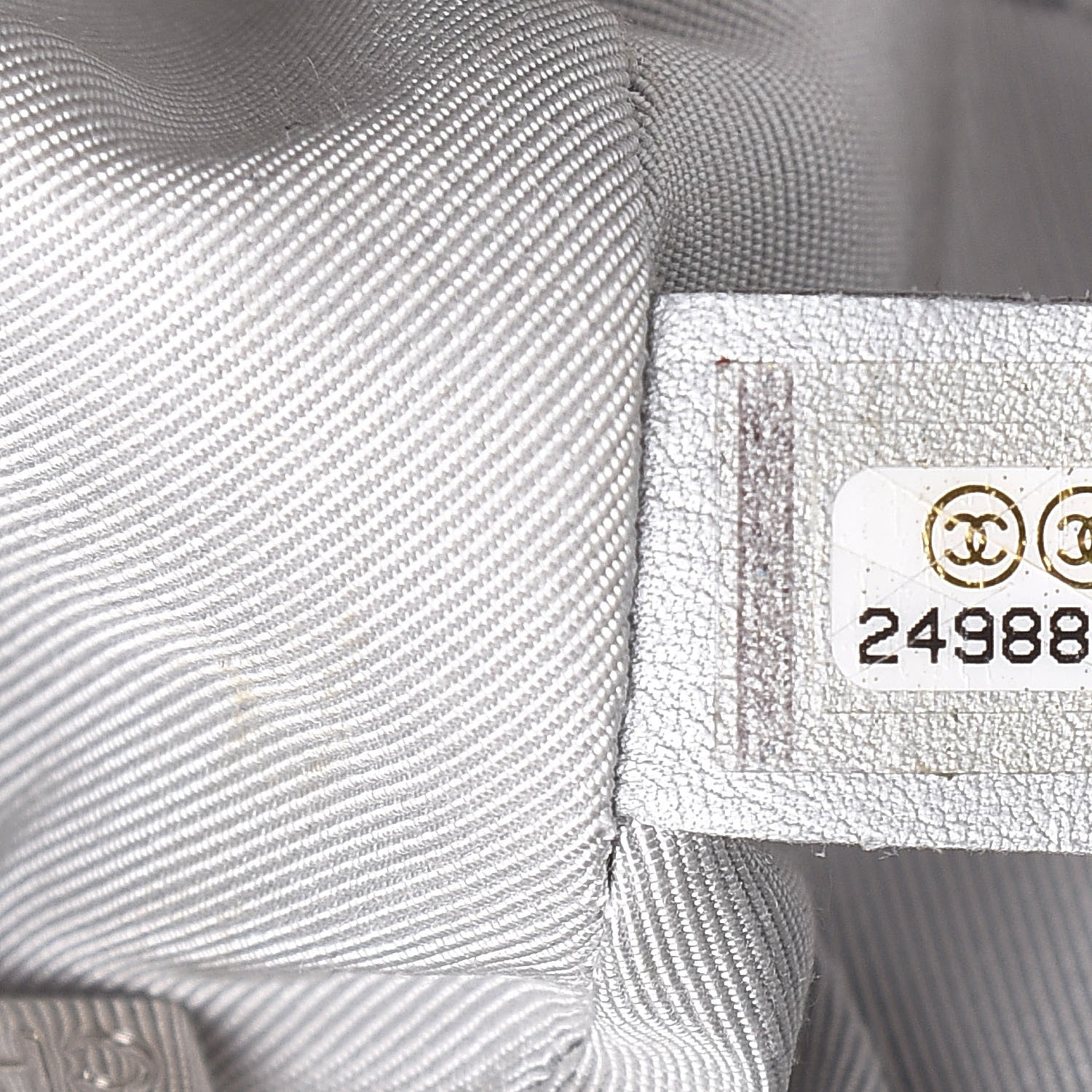 Chanel Metallic Lame Quilted Space Suit Waist Bag Silver 8 of 13