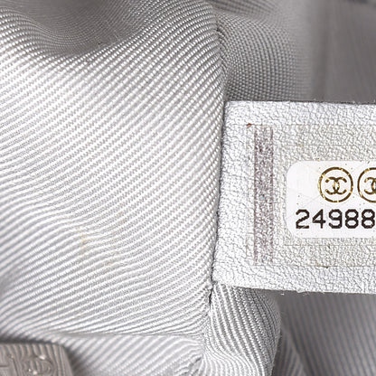 Chanel Metallic Lame Quilted Space Suit Waist Bag Silver 8 of 13