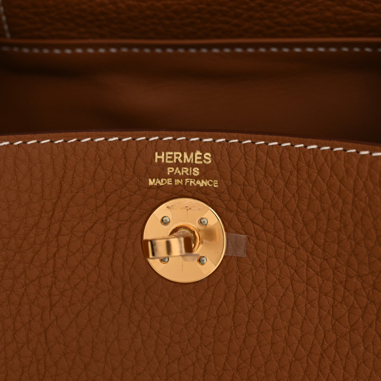 Hermes Taurillon Clemence Mini Lindy 20 Gold 6 of 10