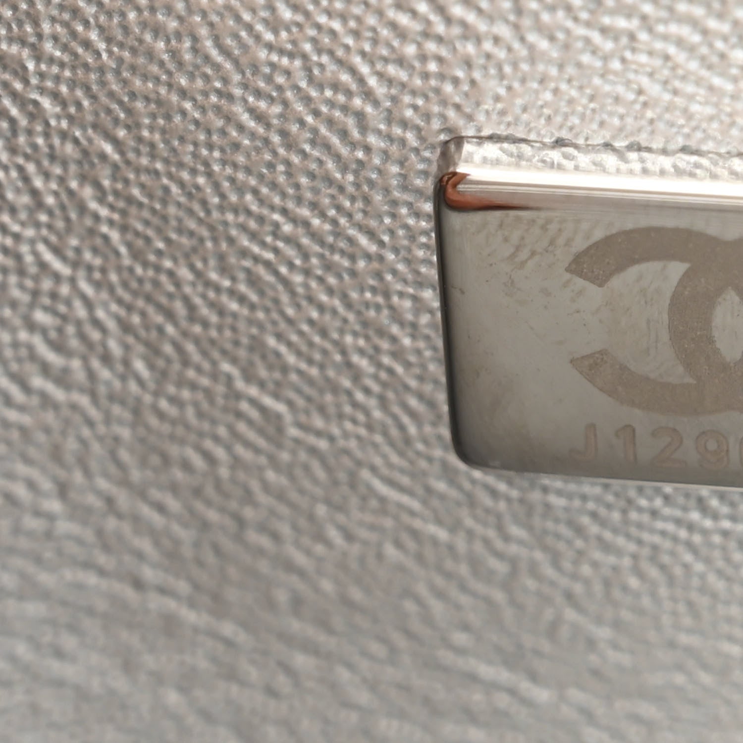 Chanel Metallic Lambskin Quilted Mini Rectangular Flap Silver 7 of 11