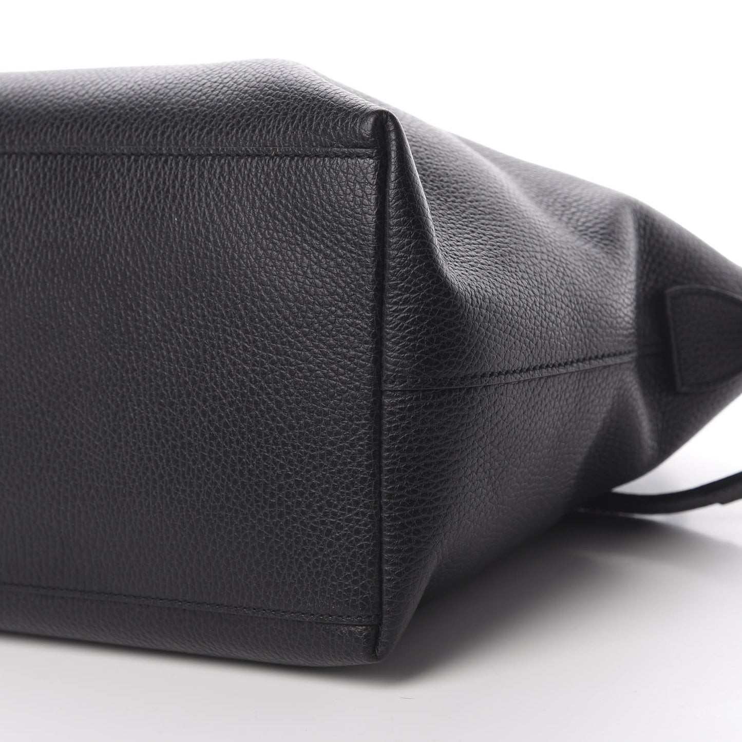 Dollar Calfskin Large GG Charm Dome Satchel Tote Black