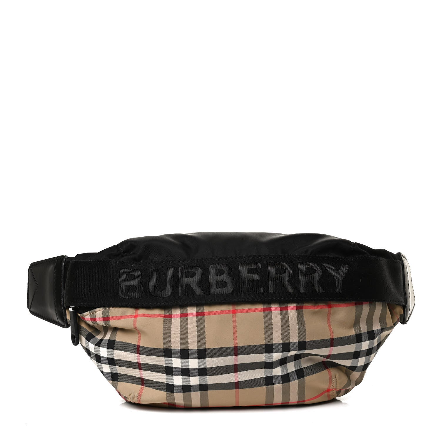 Burberry Nylon Vintage Check Sonny Bum Bag Archive Beige Black 2 of 11