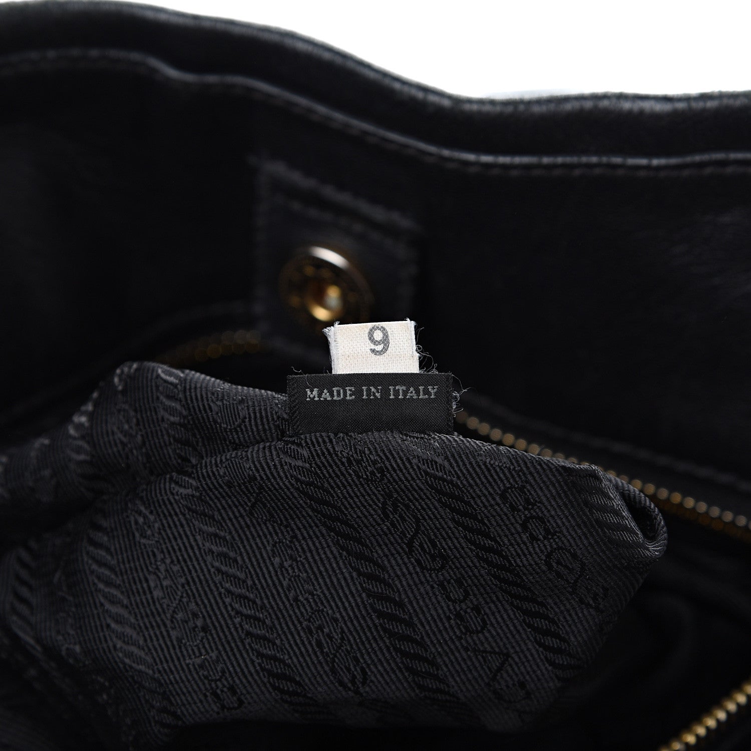 Prada Tessuto Nylon Jacquard Logo Tote Black 6 of 15