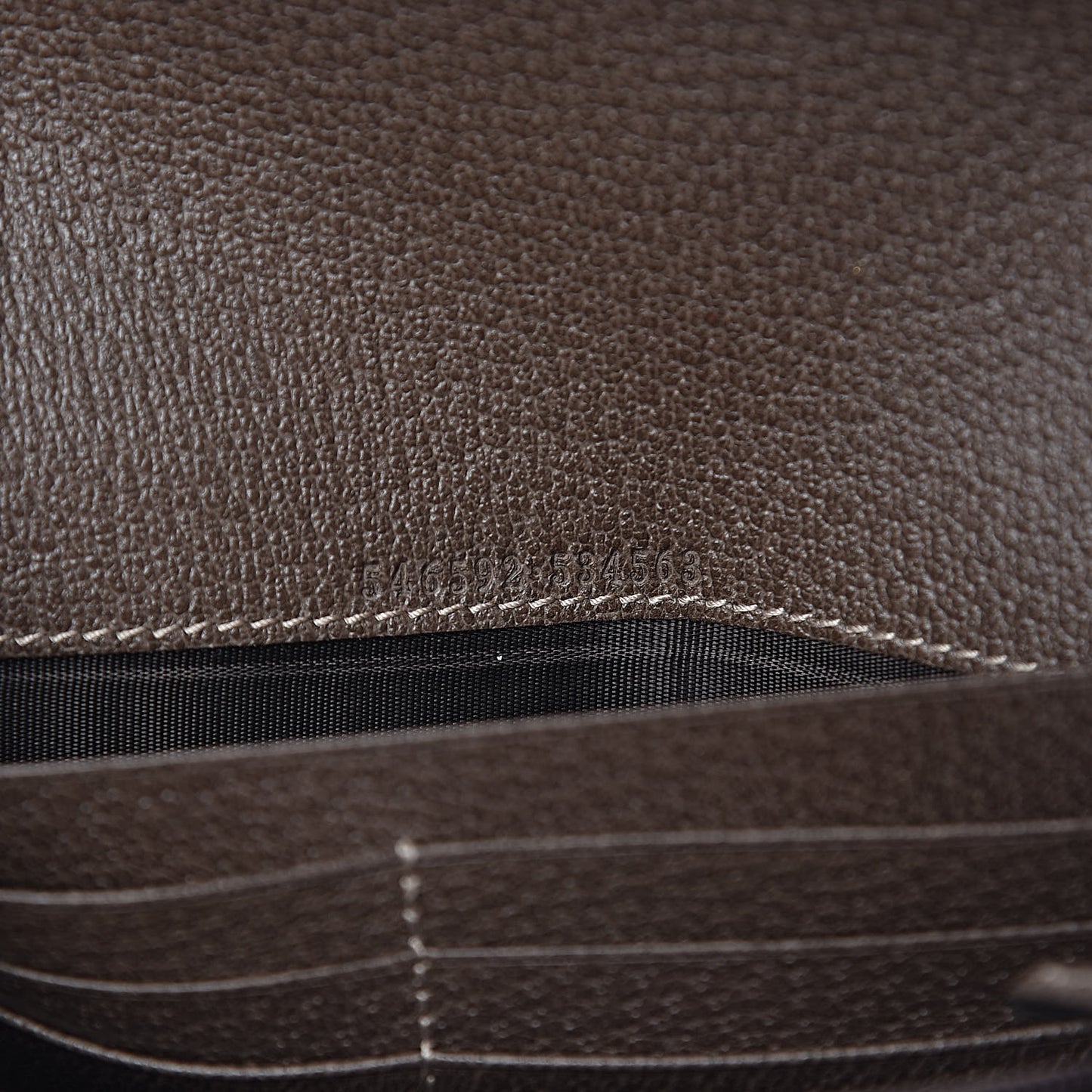 GG Supreme Monogram Web Ophidia Wallet On Chain Brown
