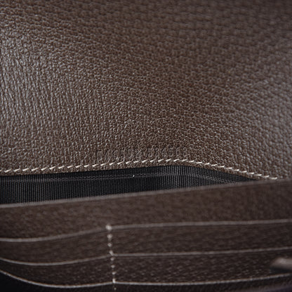 Gucci GG Supreme Monogram Web Ophidia Wallet On Chain Brown 8 of 12