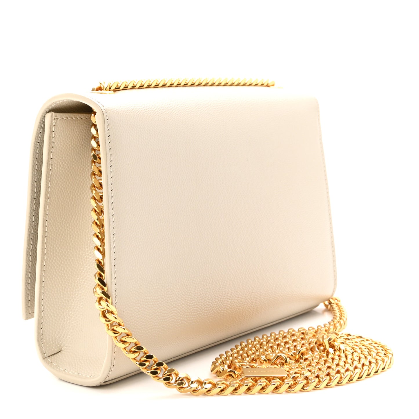 Grain De Poudre Small Monogram Kate Satchel Crema Soft