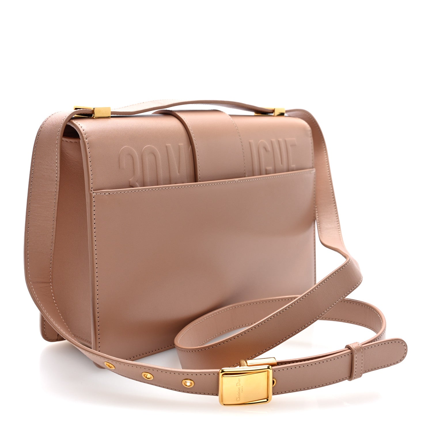 Christian Dior Box Calfskin 30 Montaigne Flap Bag Rose Des Vents 3 of 9