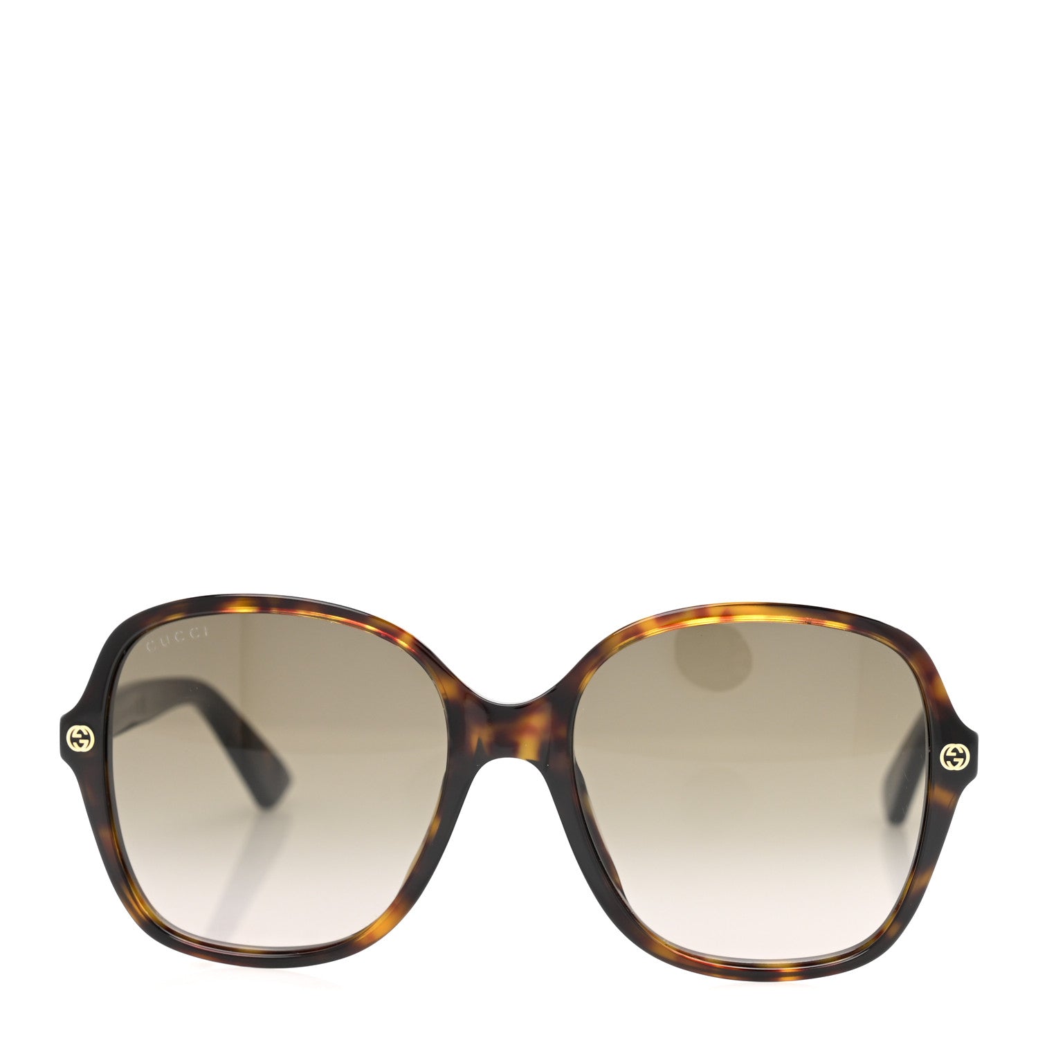 Gucci Acetate Rounded Square GG0092S Sunglasses Havana 2 of 9