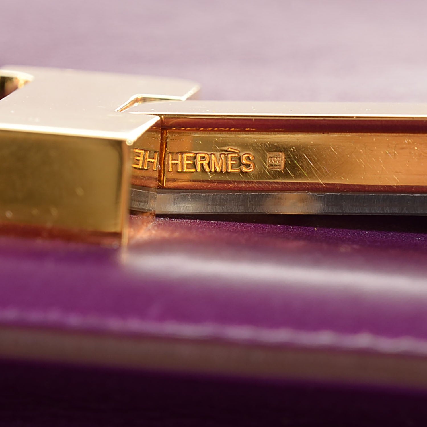 Hermes Tadelakt Constance 18 Violet 6 of 12