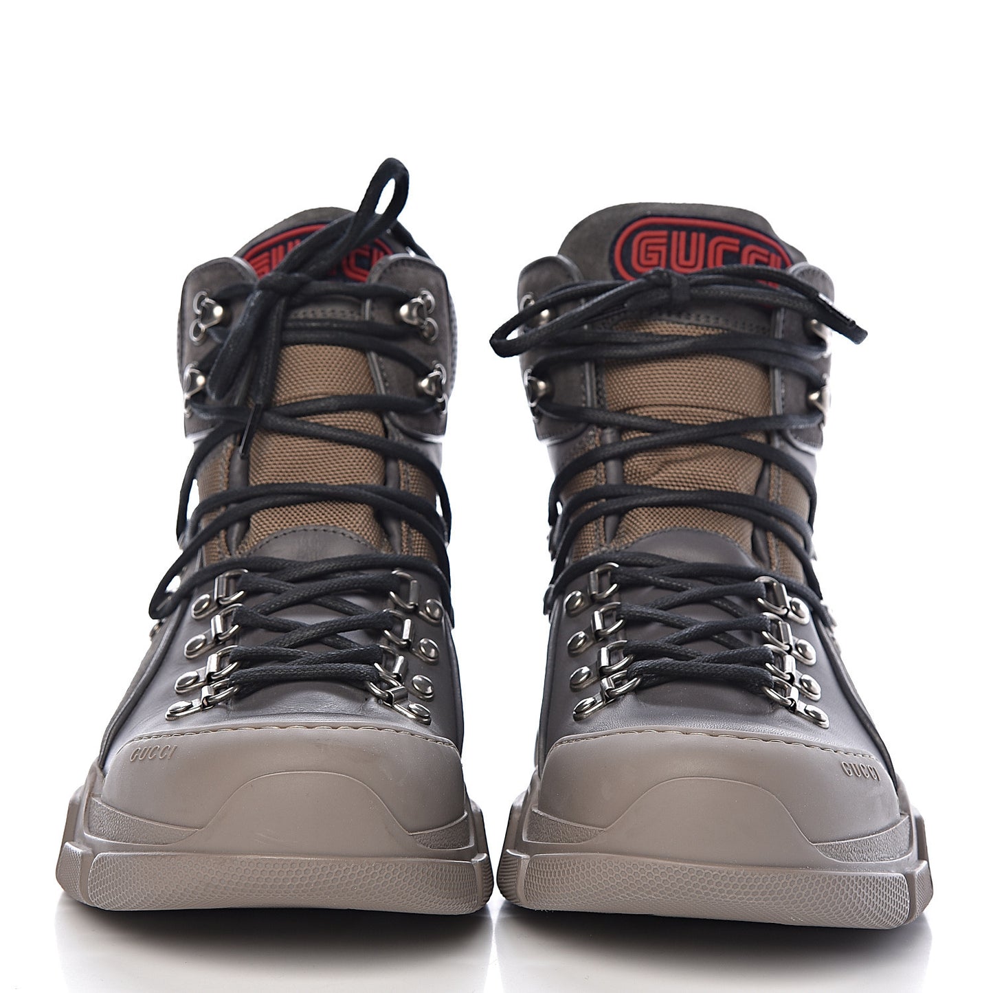 X SEGA Calfskin Suede Technical Canvas Mens Flashtrek High-Top Sneakers 8 Loess Ardesia