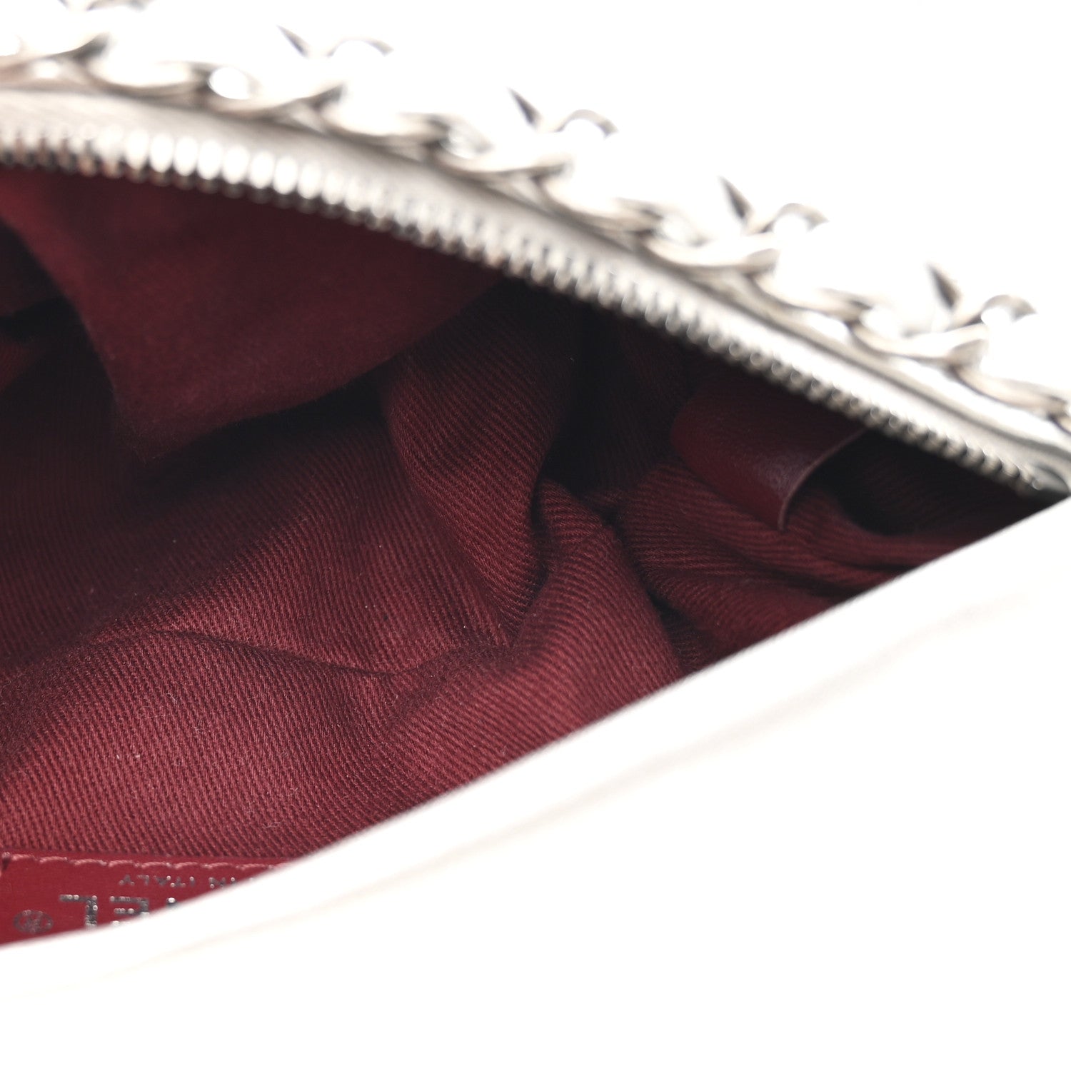 Chanel Metallic Calfskin Quilted Baluchon Silver 5 of 11