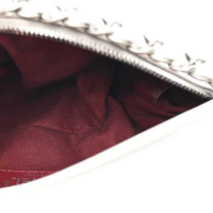Chanel Metallic Calfskin Quilted Baluchon Silver 5 of 11