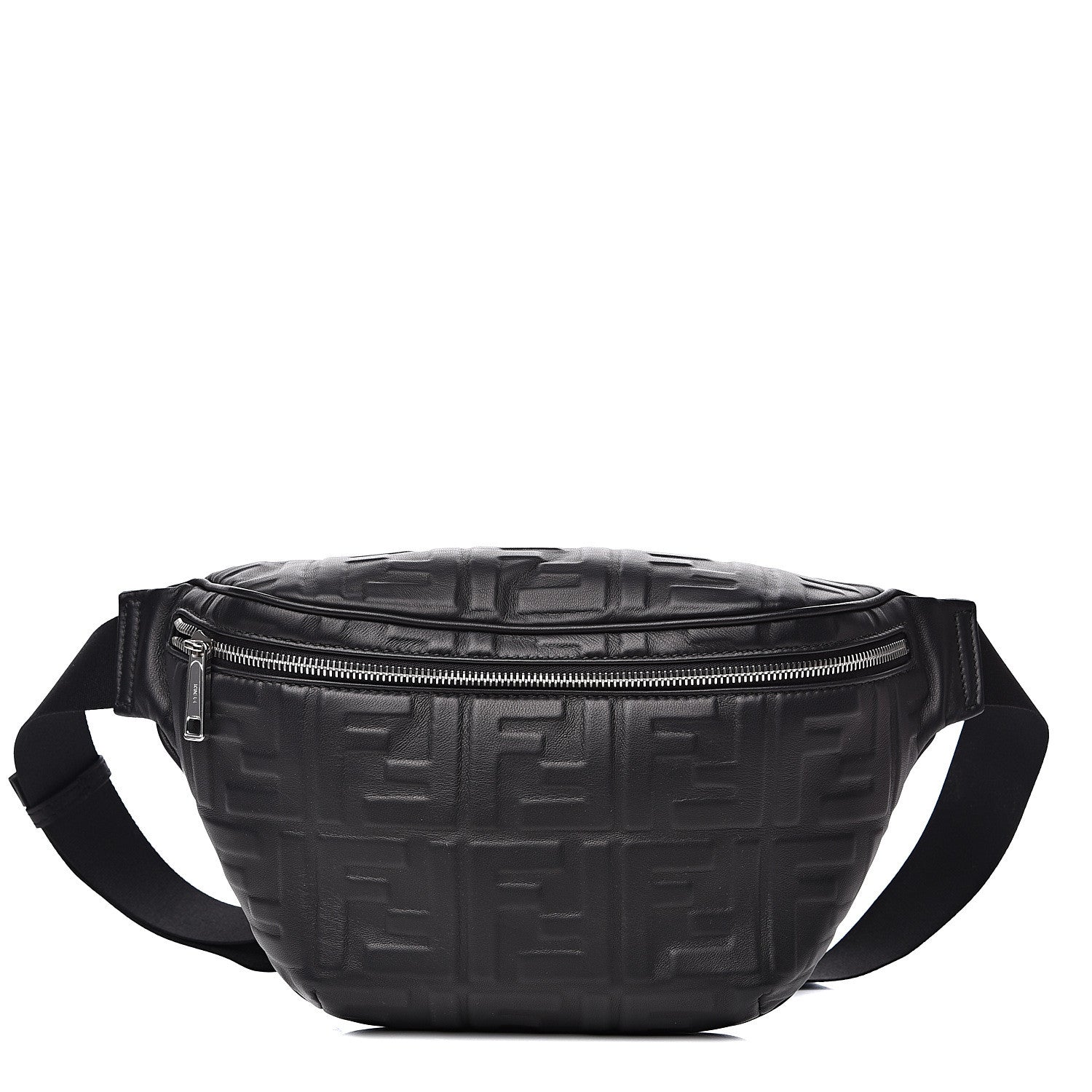 Fendi Nappa FF 1974 Embossed Belt Bag Black 1 of 8