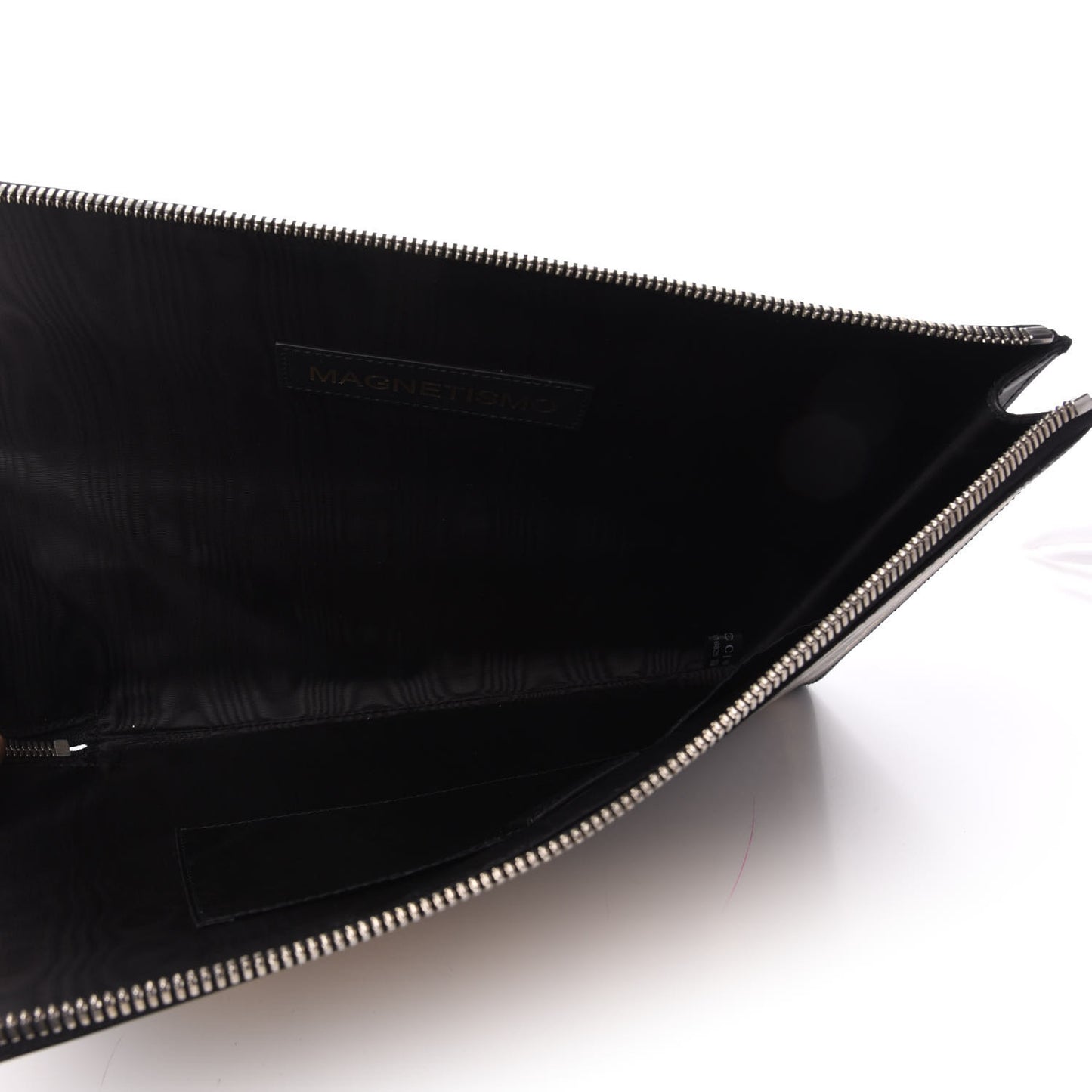 X SEGA Calfskin GUCCY Stars Zip Clutch Bag Black Gold
