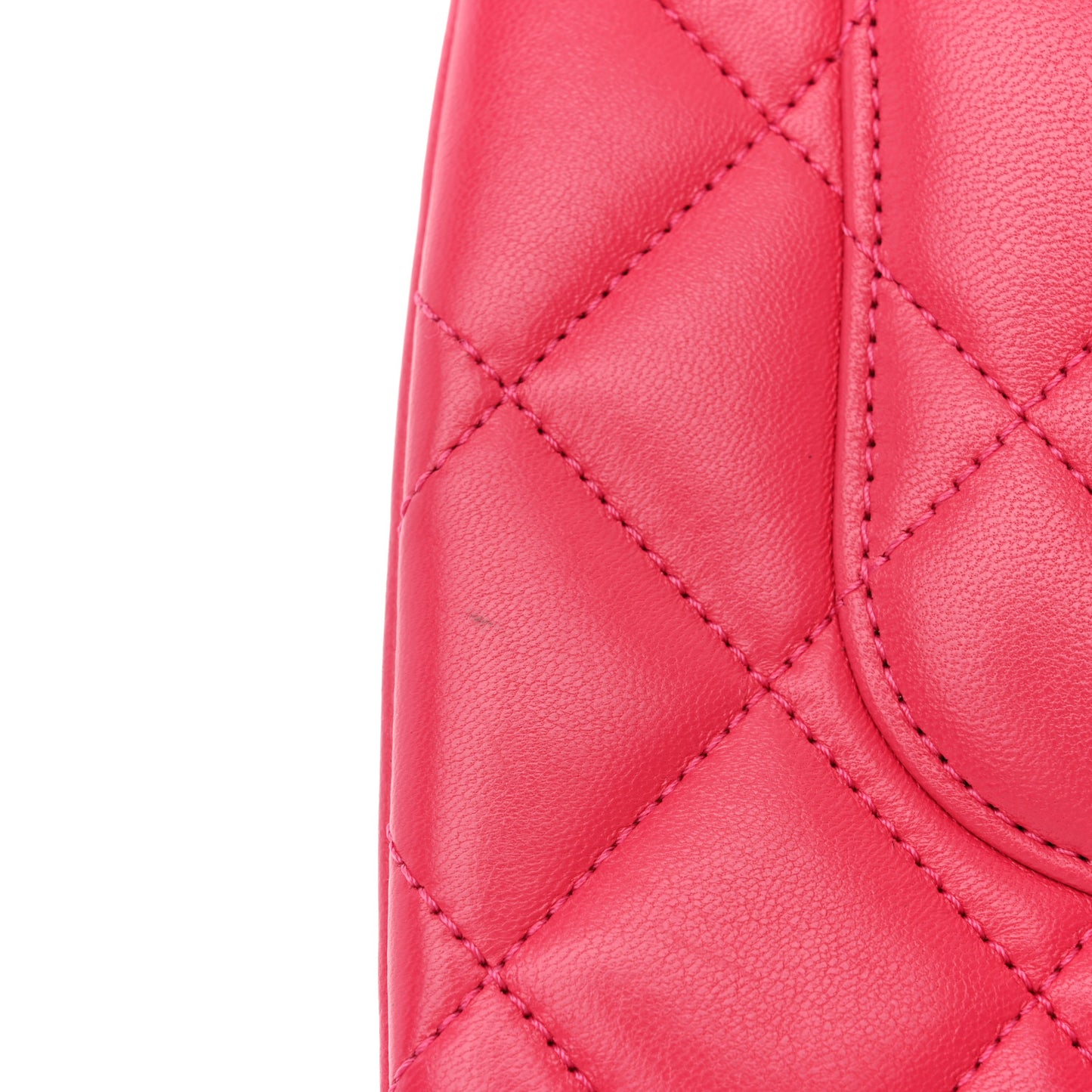 Lambskin Quilted Small Trendy CC Dual Handle Bag Dark Pink