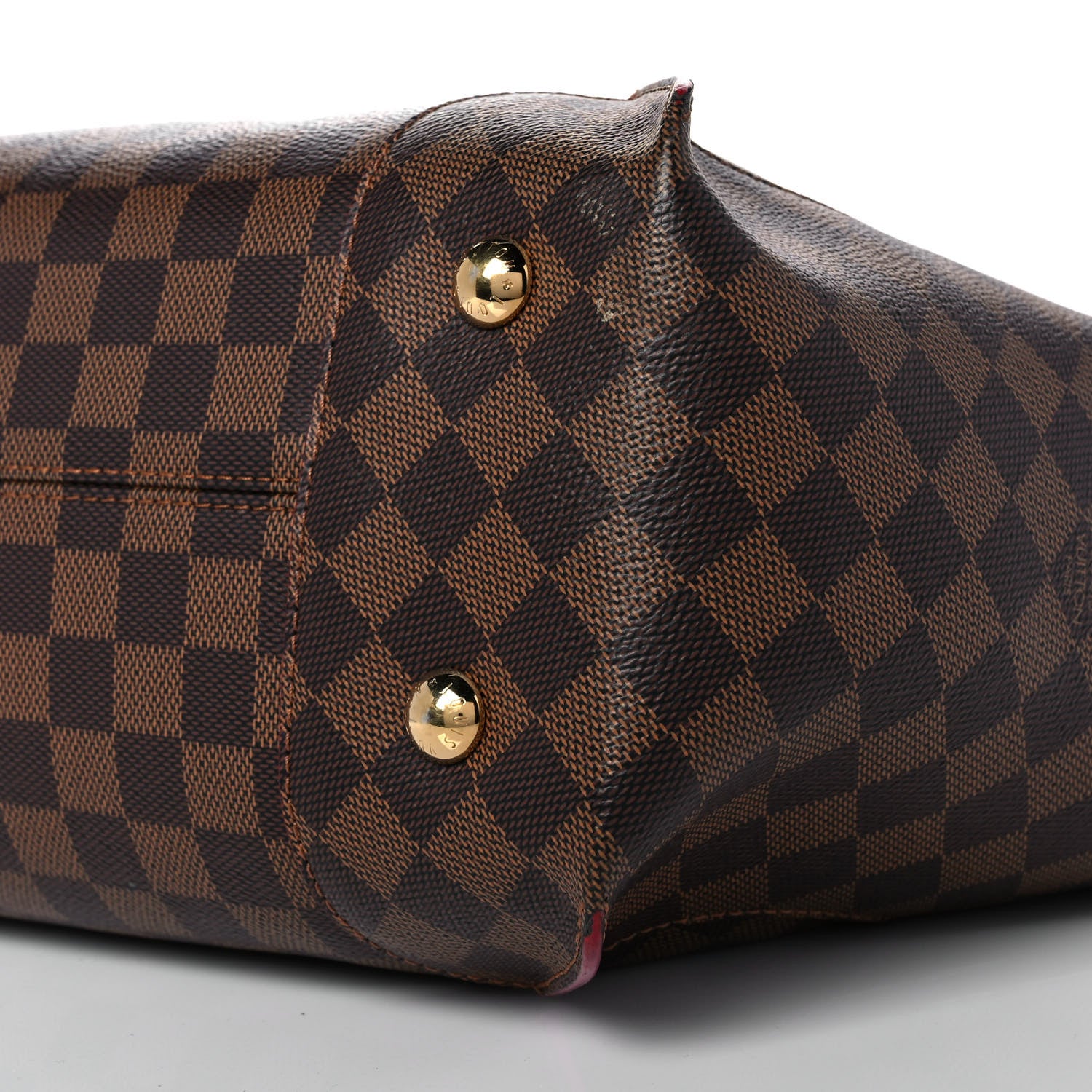 Louis Vuitton Damier Ebene Caissa Hobo Cherry 8 of 9