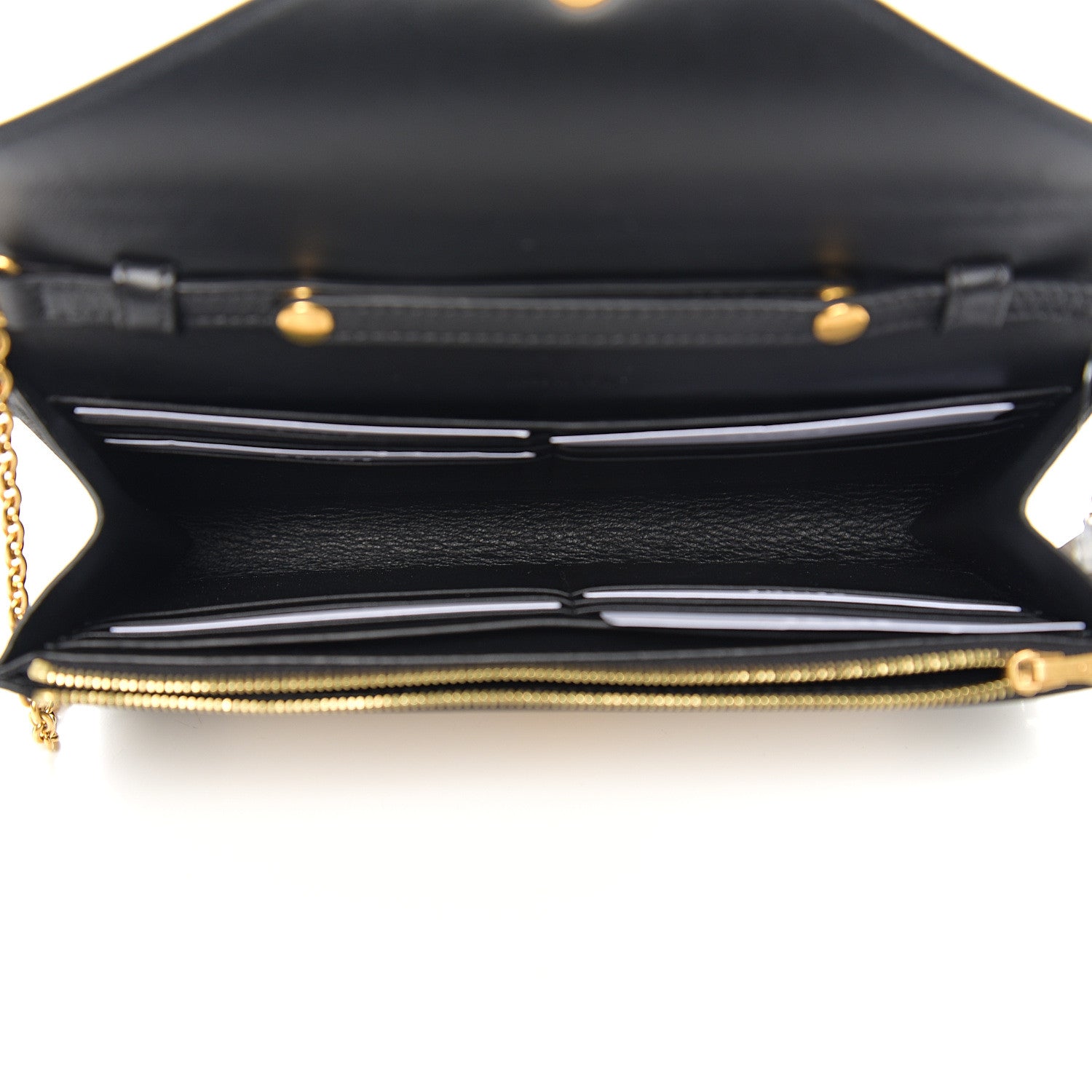 Celine Shiny Calfskin Clutch On A Chain Multicolor 4 of 9