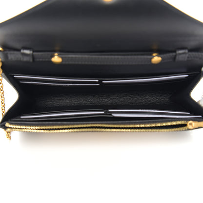 Celine Shiny Calfskin Clutch On A Chain Multicolor 4 of 9