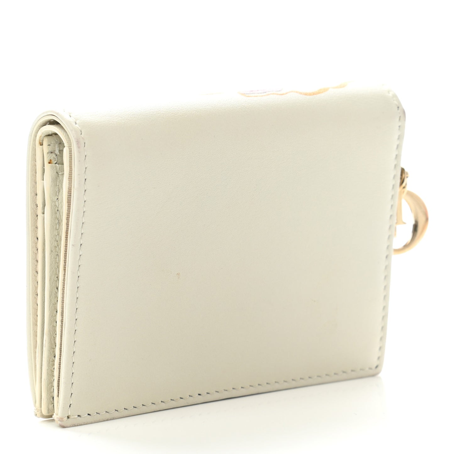 Calfskin Amour Print Compact Wallet Multicolor