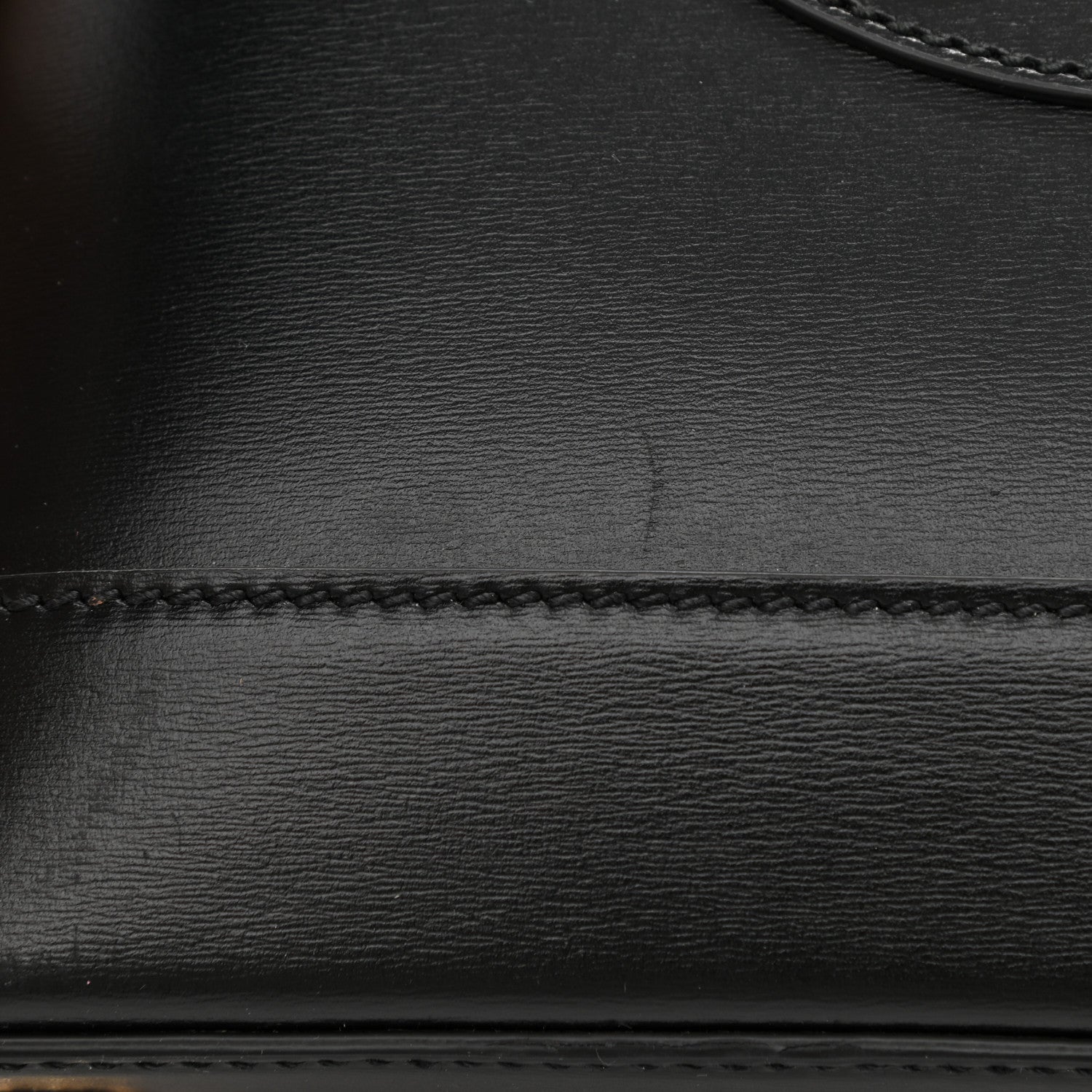 Gucci Boarded Plutone Calfskin Small Horsebit 1955 Top Handle Bag Black 12 of 13