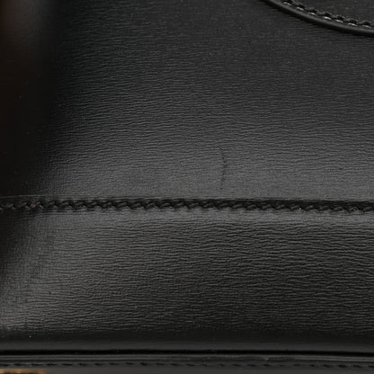 Gucci Boarded Plutone Calfskin Small Horsebit 1955 Top Handle Bag Black 12 of 13