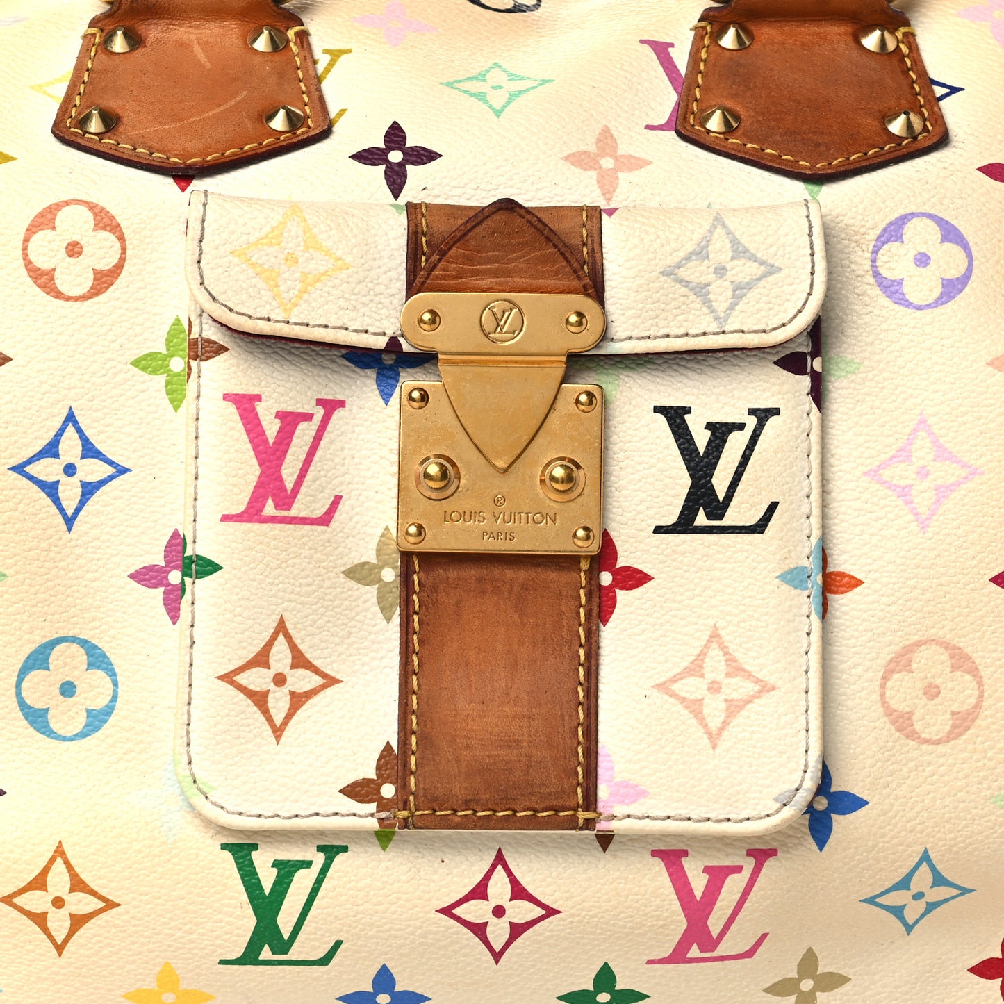 Monogram Multicolor Speedy 30 White
