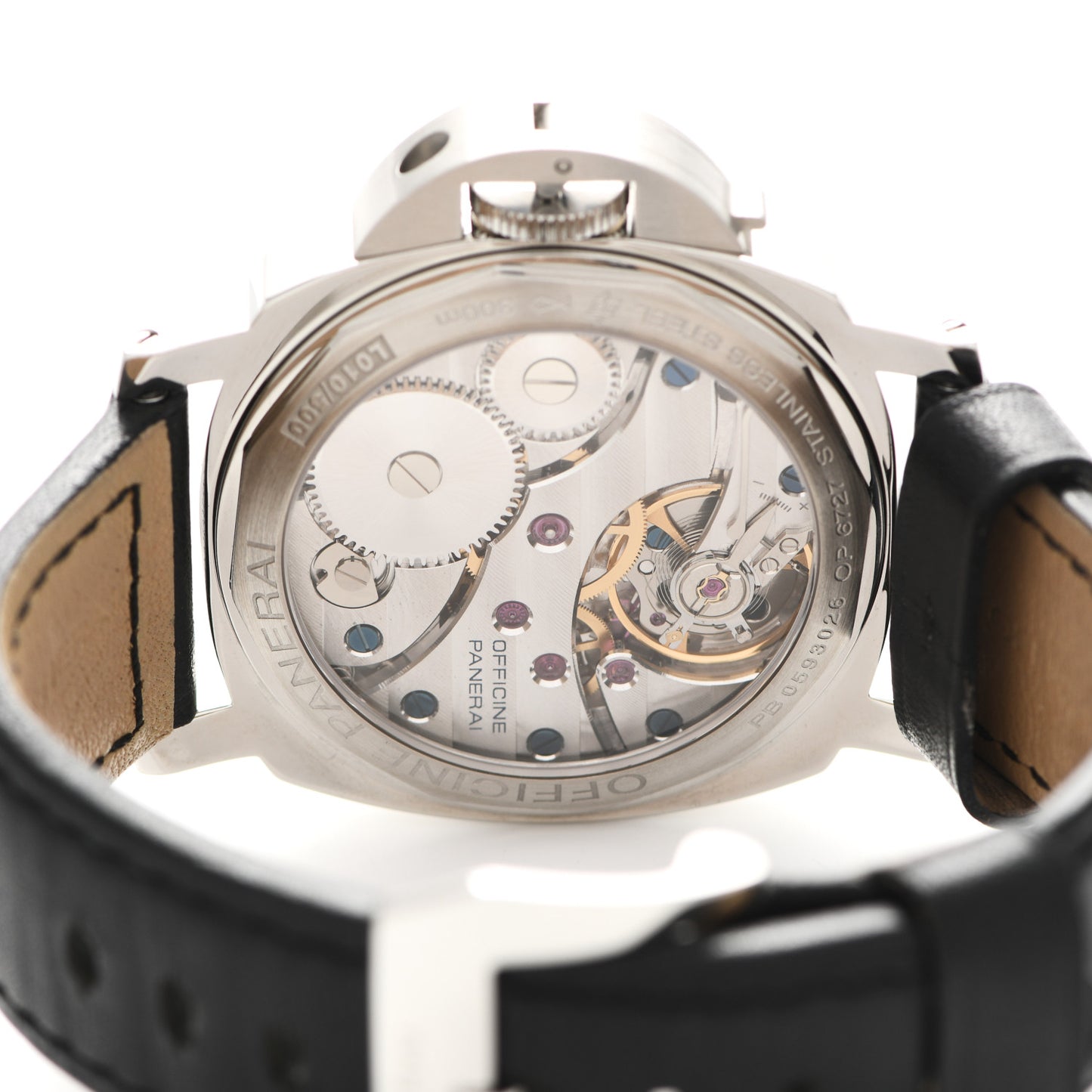 Stainless Steel Calfskin 44mm Luminor Marina Manual Winding Watch PAM00114