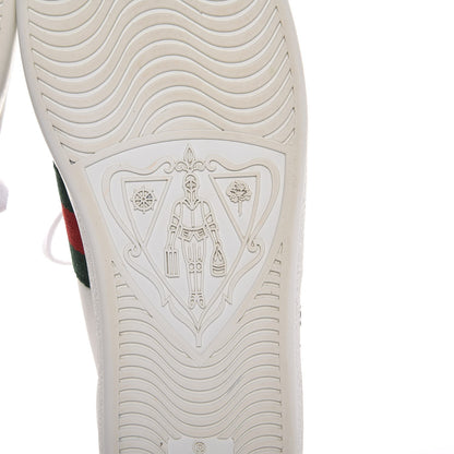 Gucci Calfskin Web Studded Arrow Ace Sneakers 39 White 8 of 13