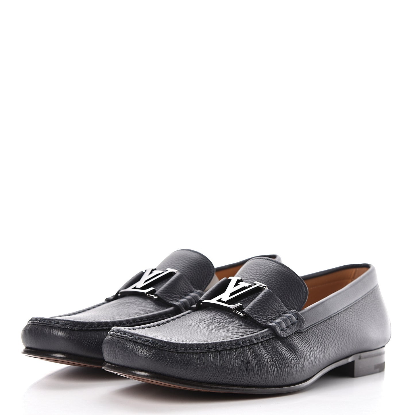 Calfskin Mens Montaigne Loafers 9.5 Marine