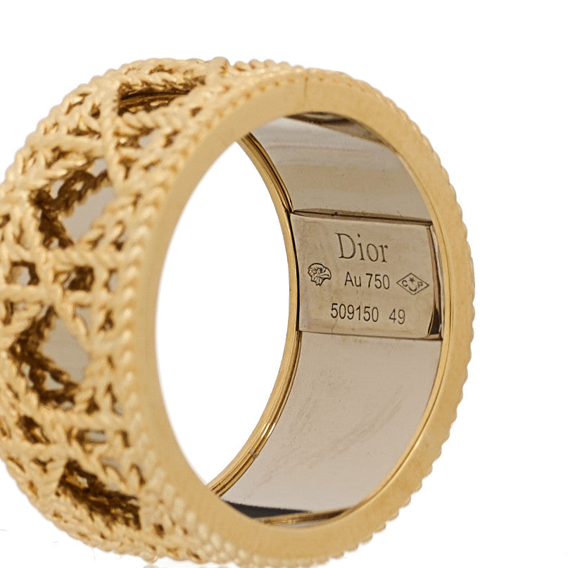 18K Yellow White Gold My Dior Ring 49 5