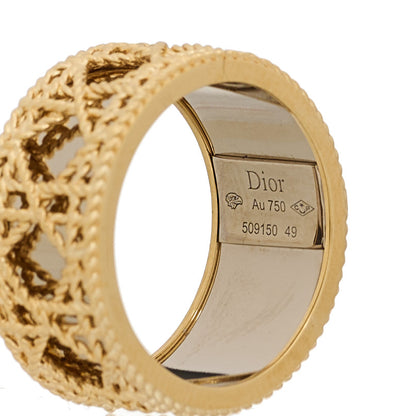 Christian Dior 18K Yellow White Gold My Dior Ring 49 5 4 of 5