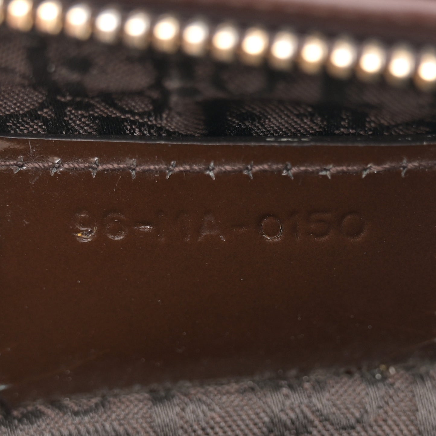 Patent Cannage Medium Lady Dior Dark Brown
