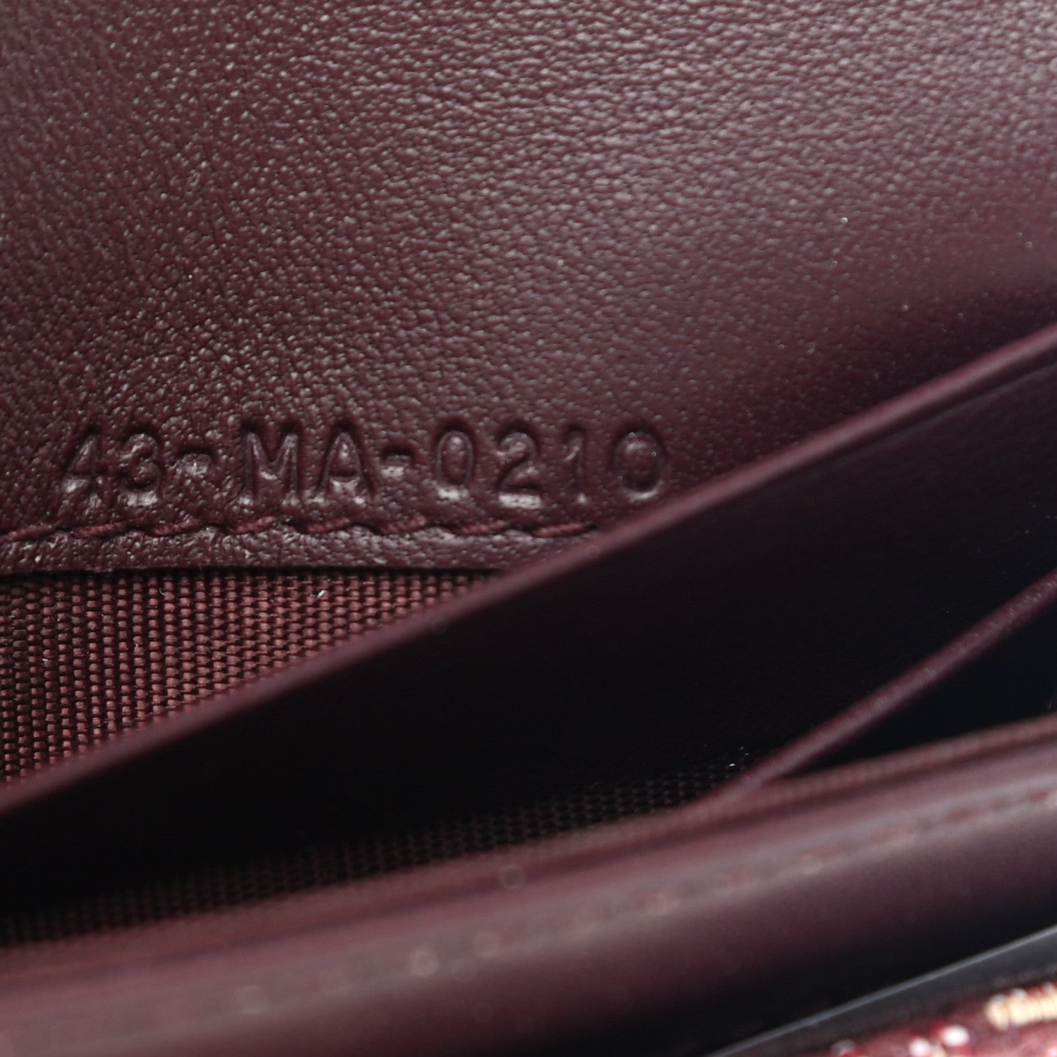 Christian Dior Oblique Saddle Card Holder Bordeaux 9 of 10