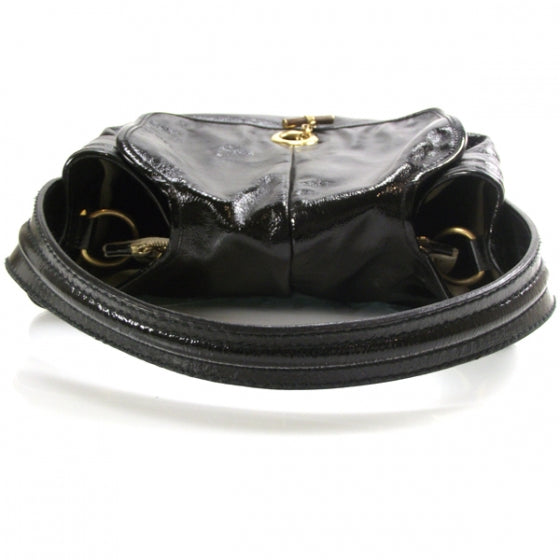 Saint Laurent Patent Sac Capri Flap Black 5 of 9