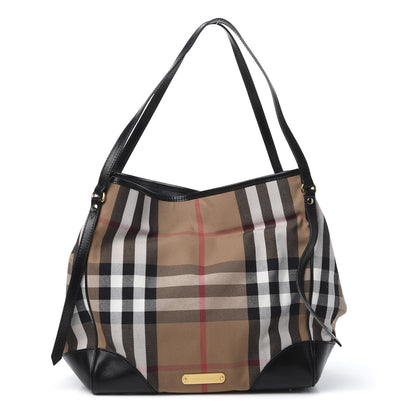 Burberry House Check Medium Canterbury Tote Black 1 of 8