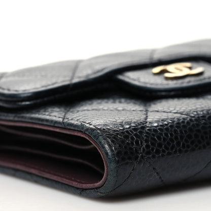 Chanel Caviar Quilted Compact Flap Wallet Black 10 of 12