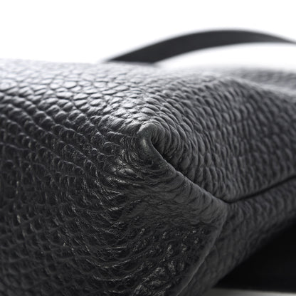 Burberry Signature Grain Large Mildenhall Shoulder Bag Black 13 of 14