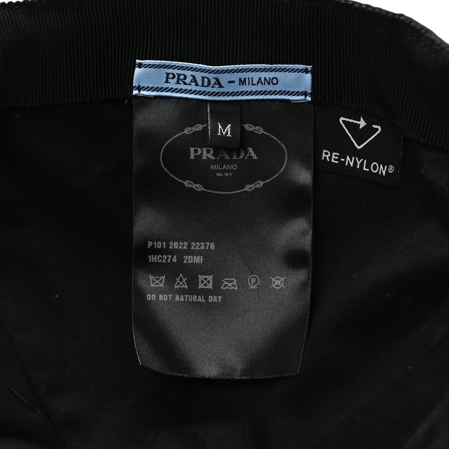 Re-Nylon Womens Baseball Cap M Black