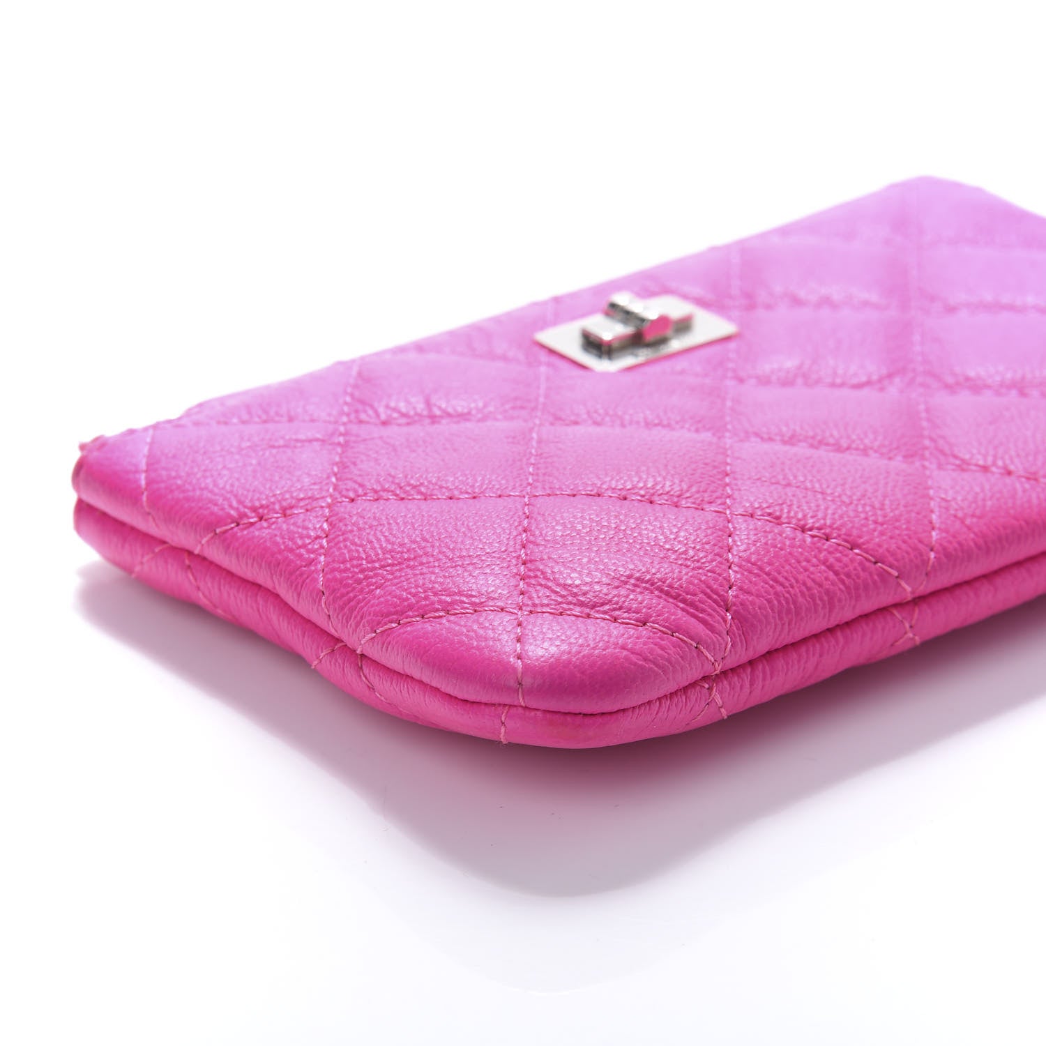 Chanel Goatskin Quilted Small Reissue Cosmetic Case Pink 6 of 10
